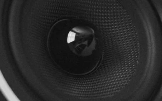 A black ZX7 speaker Zoomed in