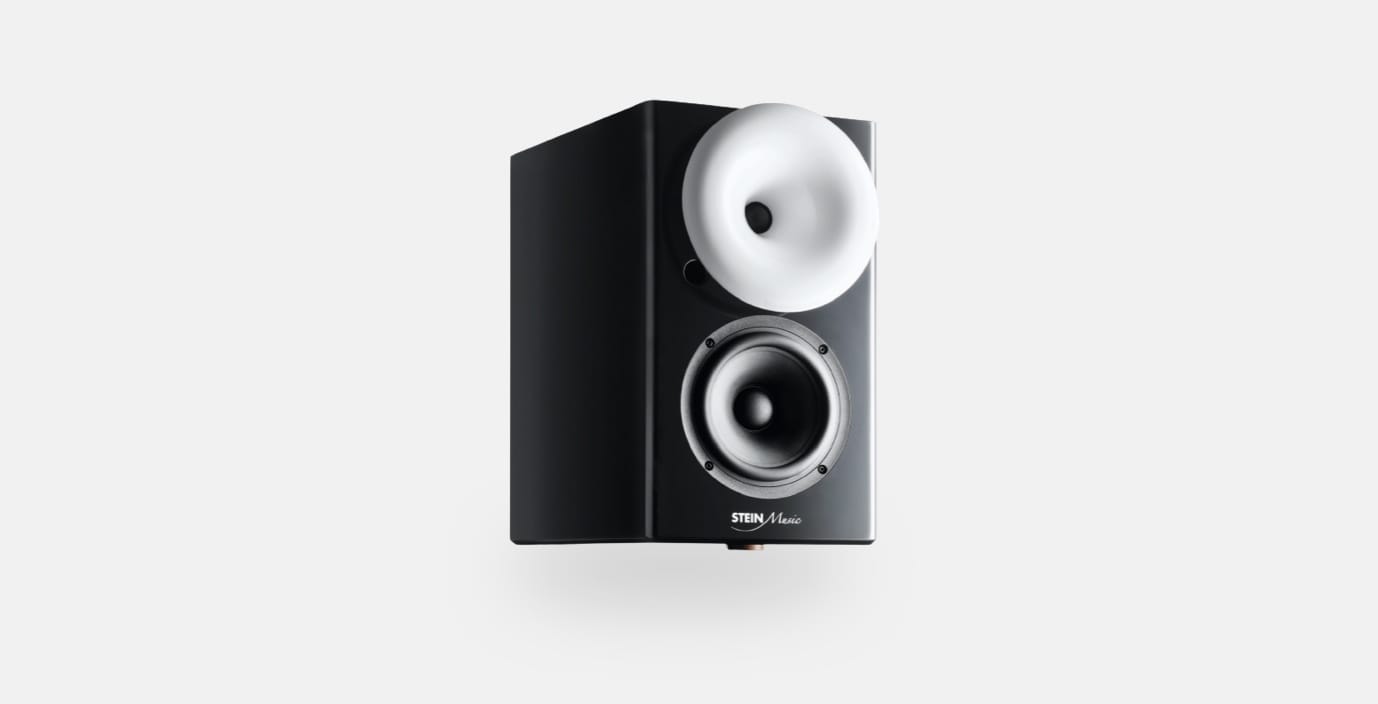 A black & white Speaker